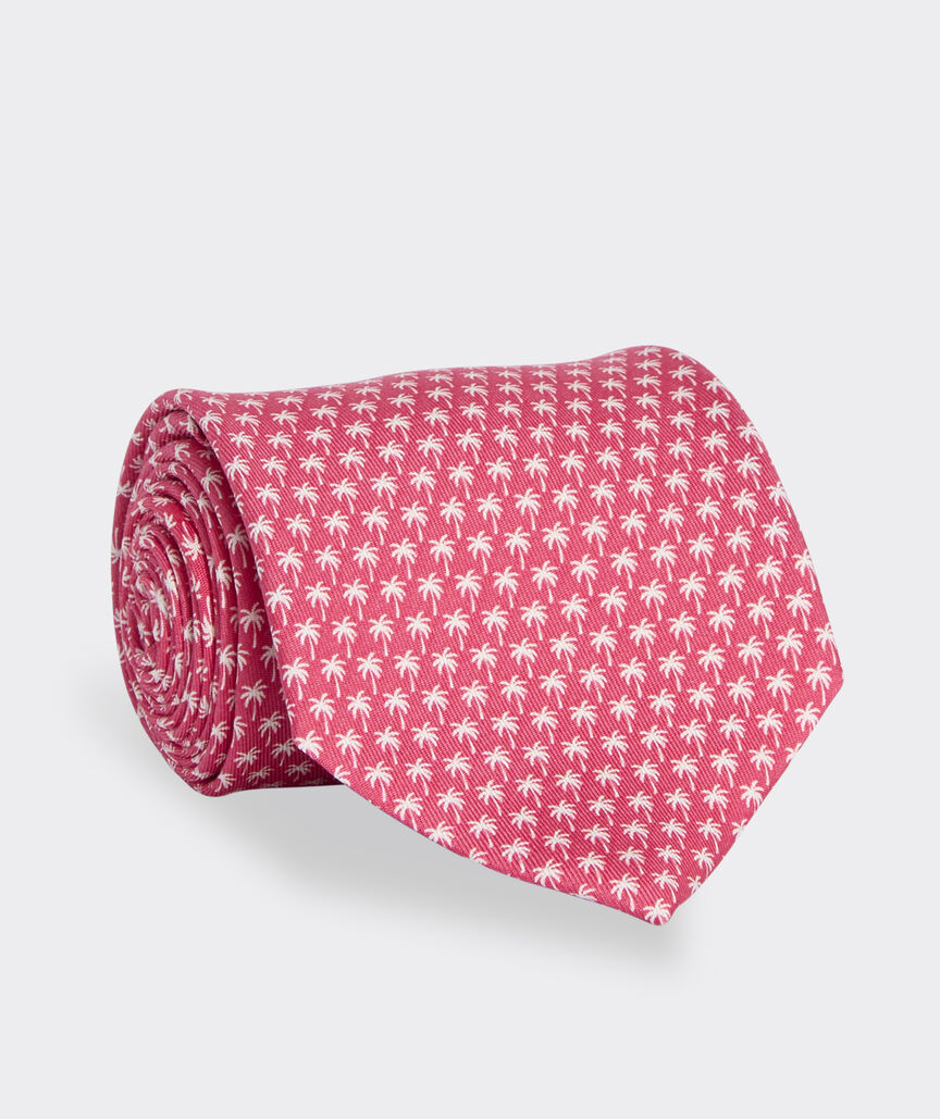 Micro Palm Trees Printed Tie