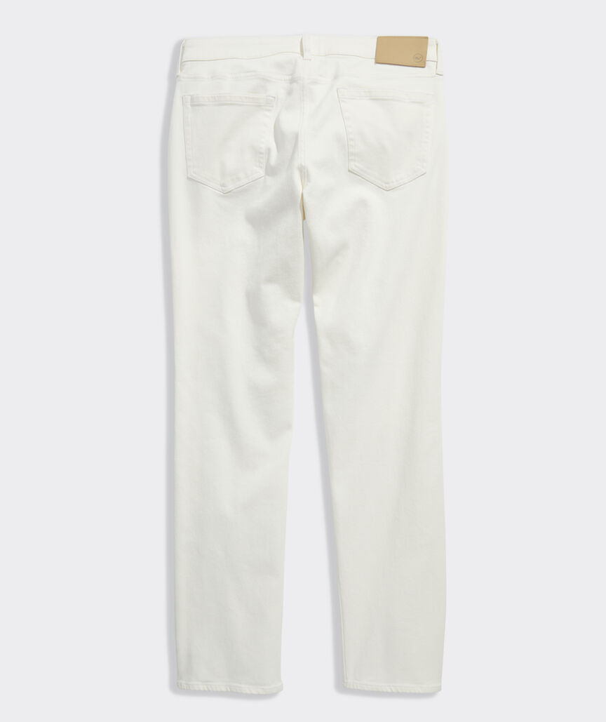 Slim Straight Ecru Jeans