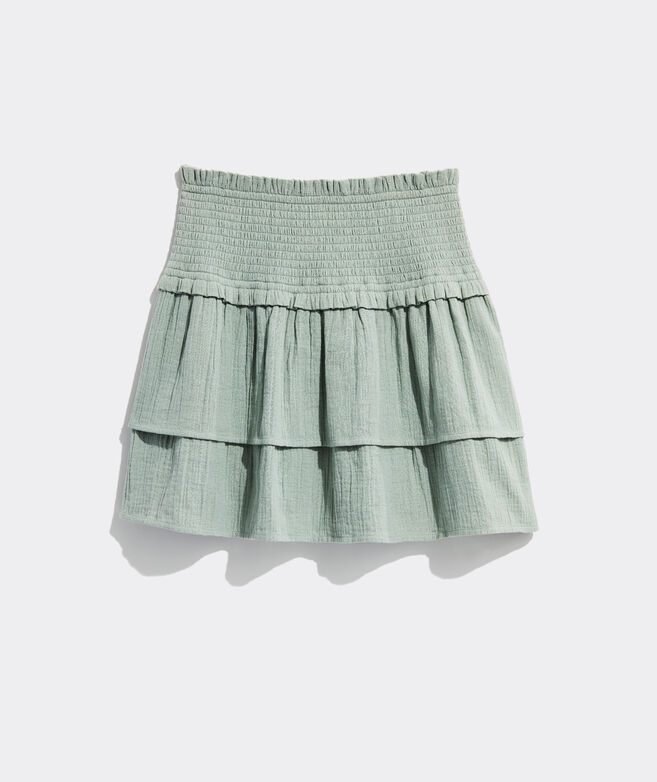 Gauzy Smocked Skirt