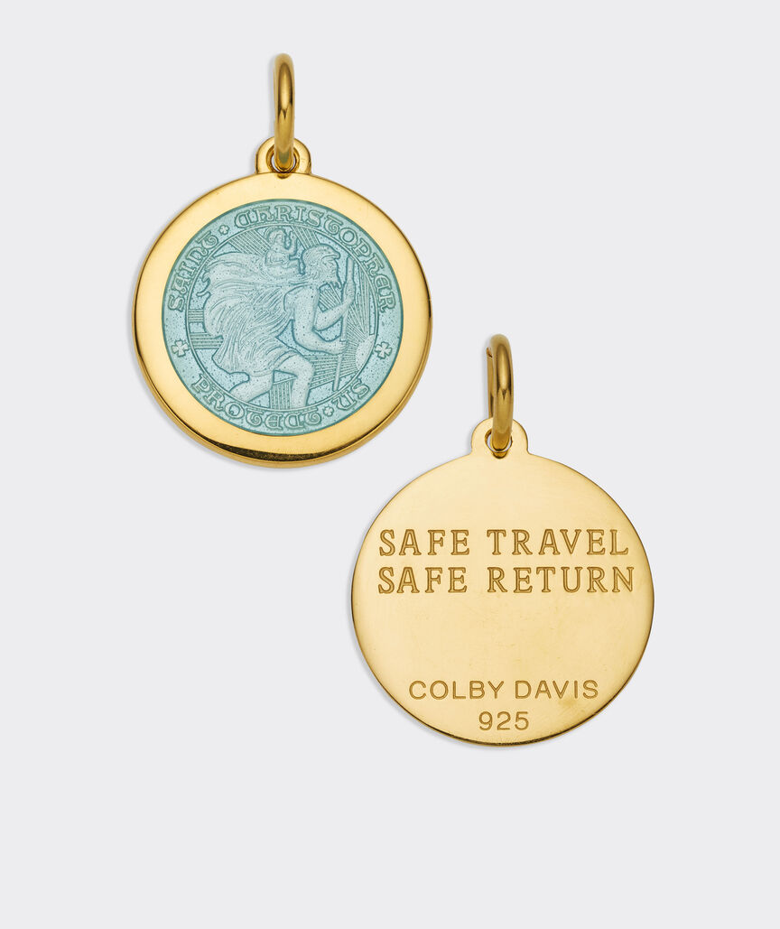 Colby Davis Medium St. Christopher Gold Vermeil