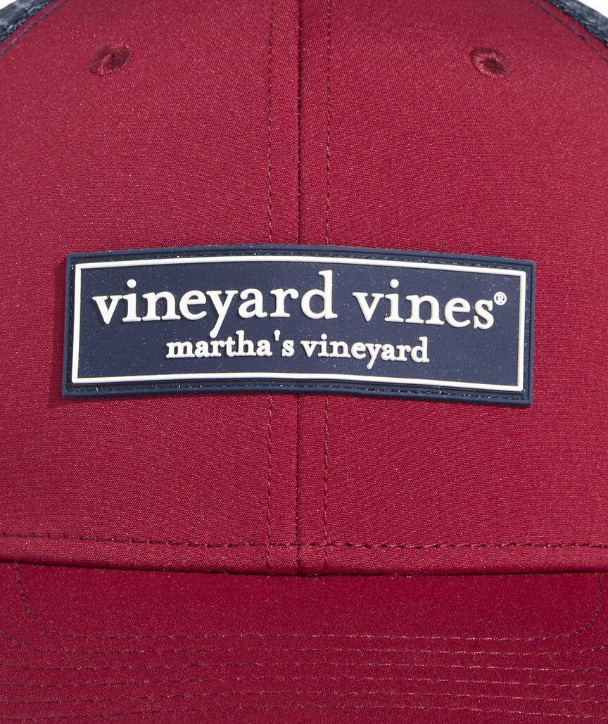 OUTLET Logo Box Patch Performance Trucker Hat