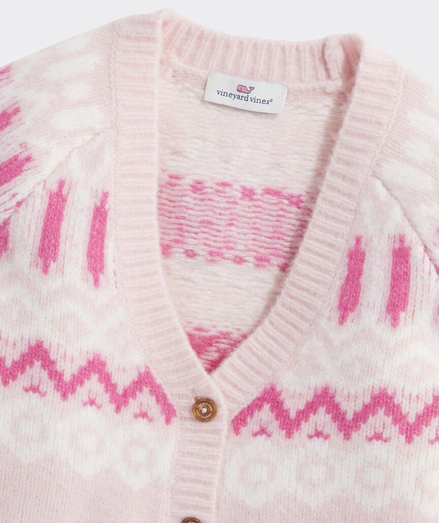 Girls' Family Fair Isle Cardigan Sweater