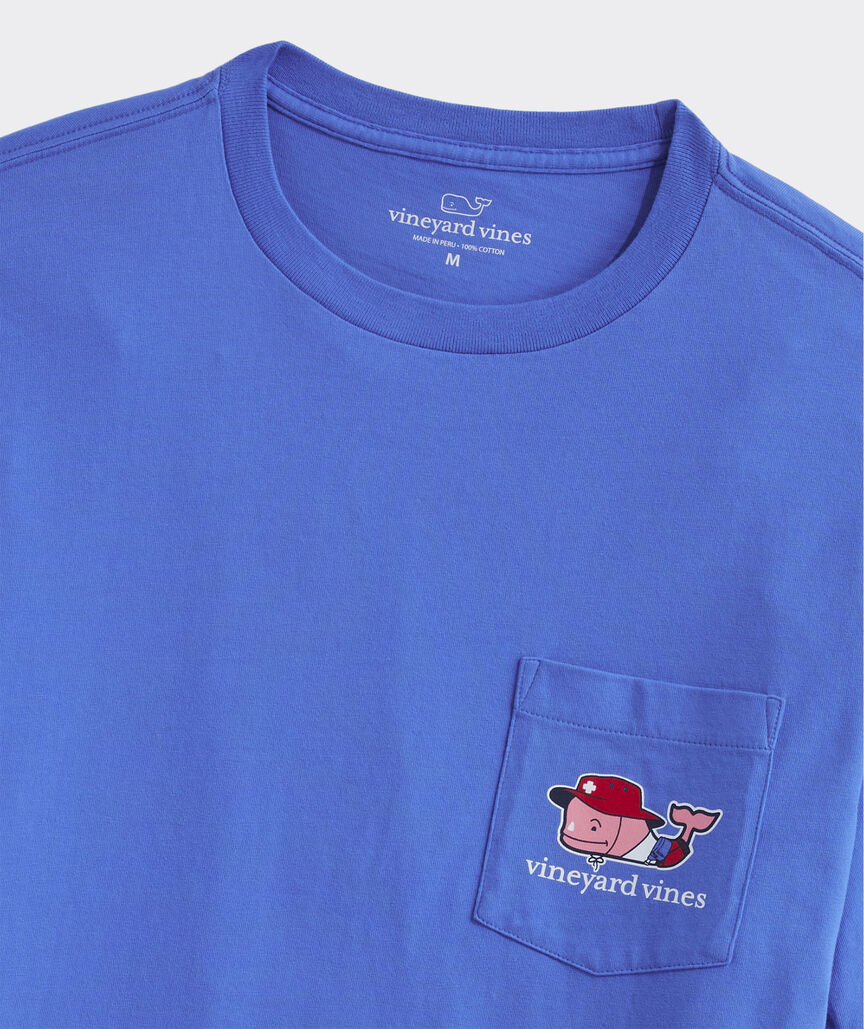 Lifeguard Whale Short-Sleeve Pocket Tee