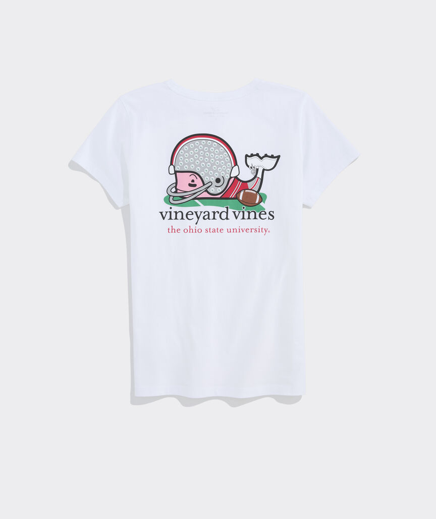 The Ohio State University Women's Football Whale Short-Sleeve Pocket Tee