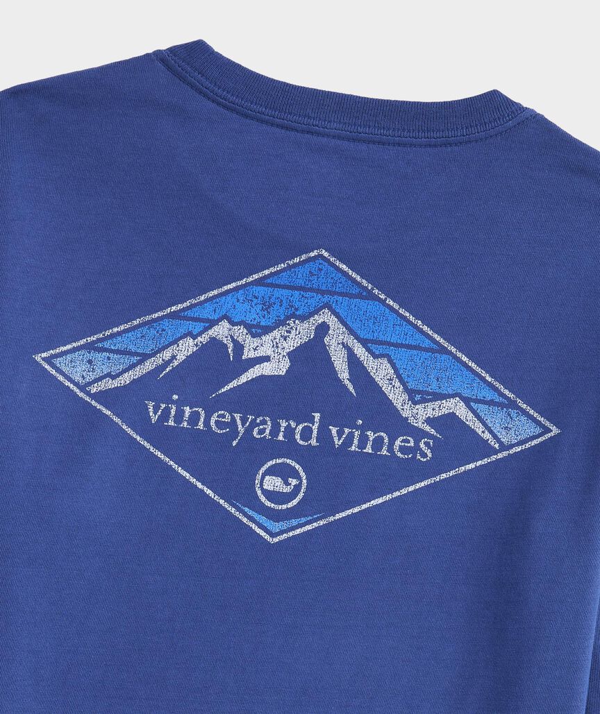 Boys' Winter Scene Logo Long-Sleeve Pocket Tee