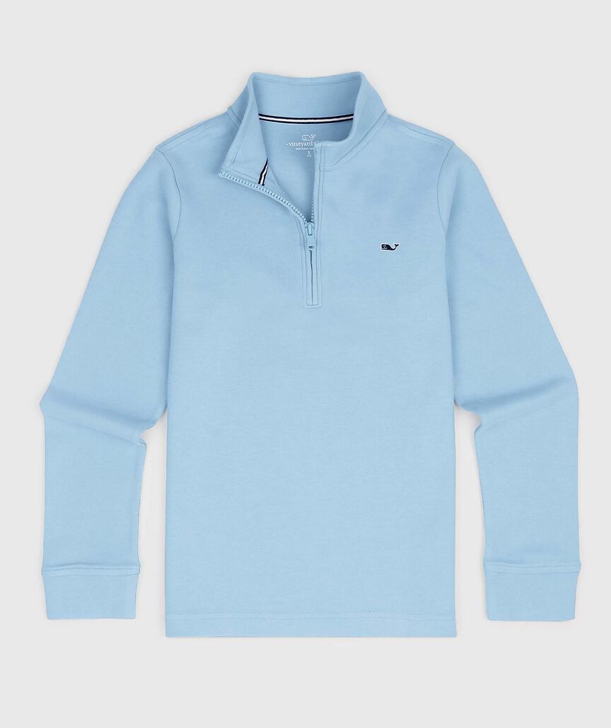 OUTLET Boys' Jersey Cotton Quarter-Zip