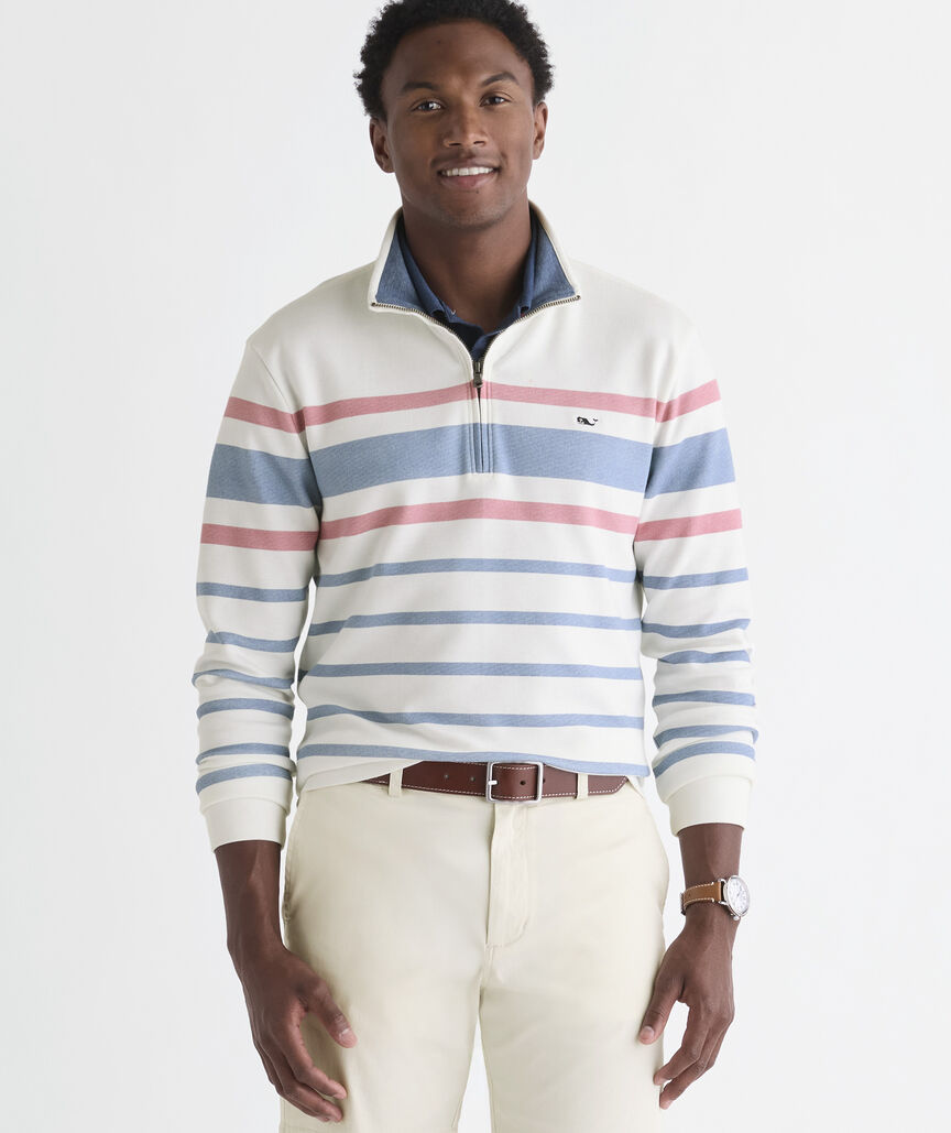 Breton Stripe Saltwater Quarter-Zip