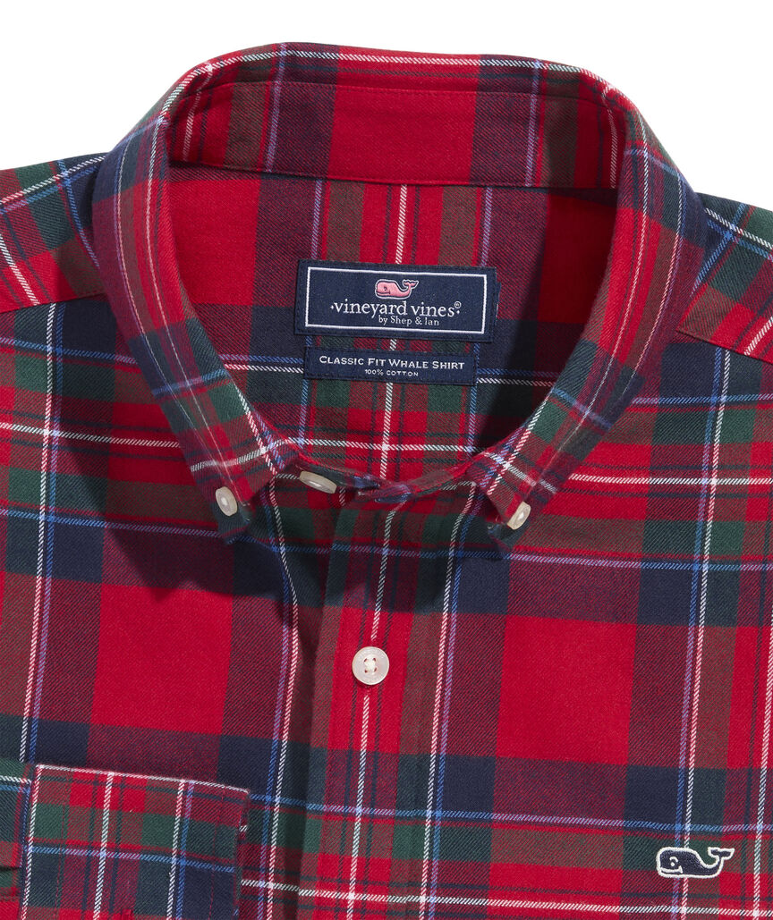 OUTLET Flannel Plaid Shirt