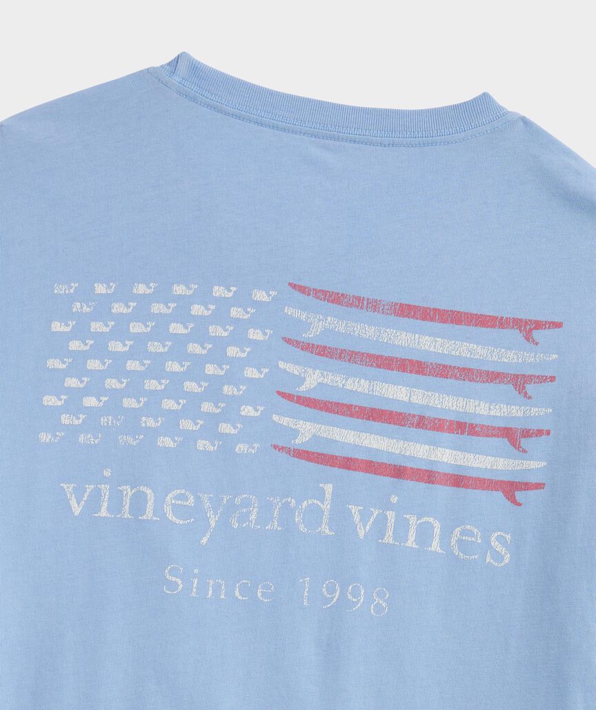 Drift Dye Surf Minimal Flag Short-Sleeve Pocket Tee