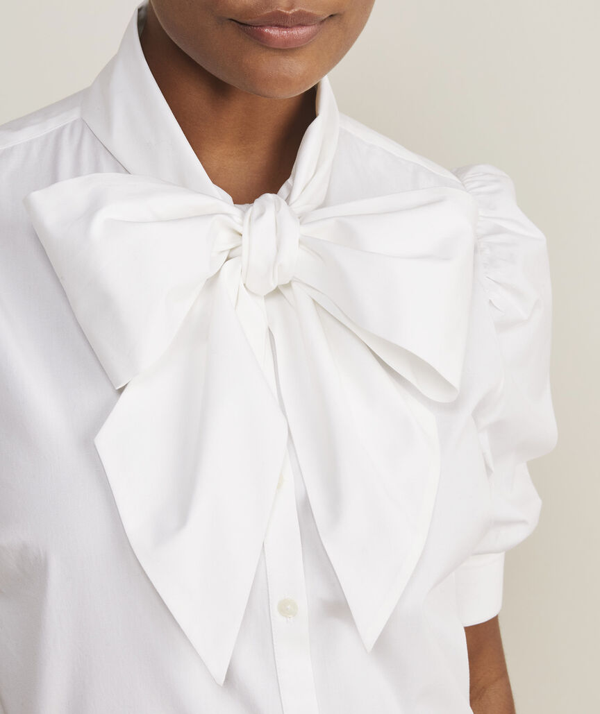 Bow Tie Button-Front Top