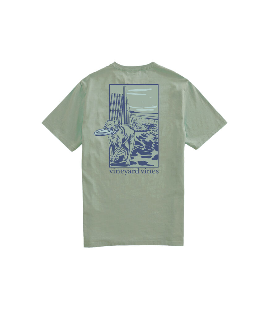 OUTLET Beach Frisbee Short-Sleeve Pocket Tee