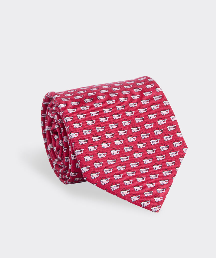 Santa Whale Silk Tie