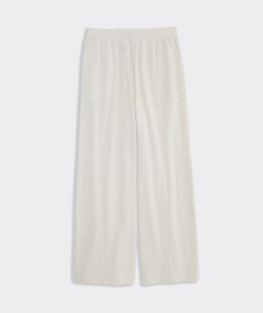 Girls' Waffle Wide-Leg Pants