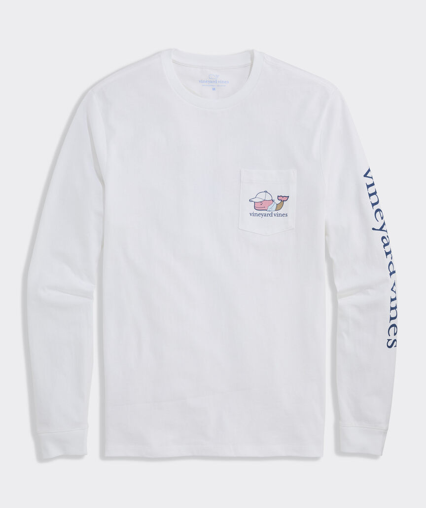 Golf Whale Long-Sleeve Pocket Tee