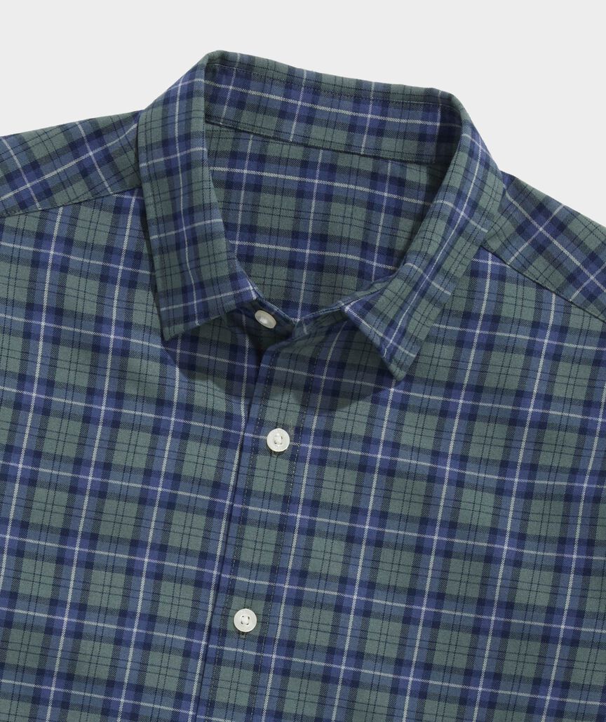 Performance Brushed Tech Twill Siasconset Plaid Shirt