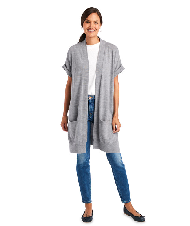 Relaxed Dolman Open Front Cardigan