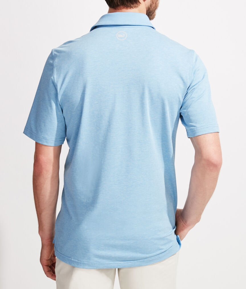 Heathered Solid Polo