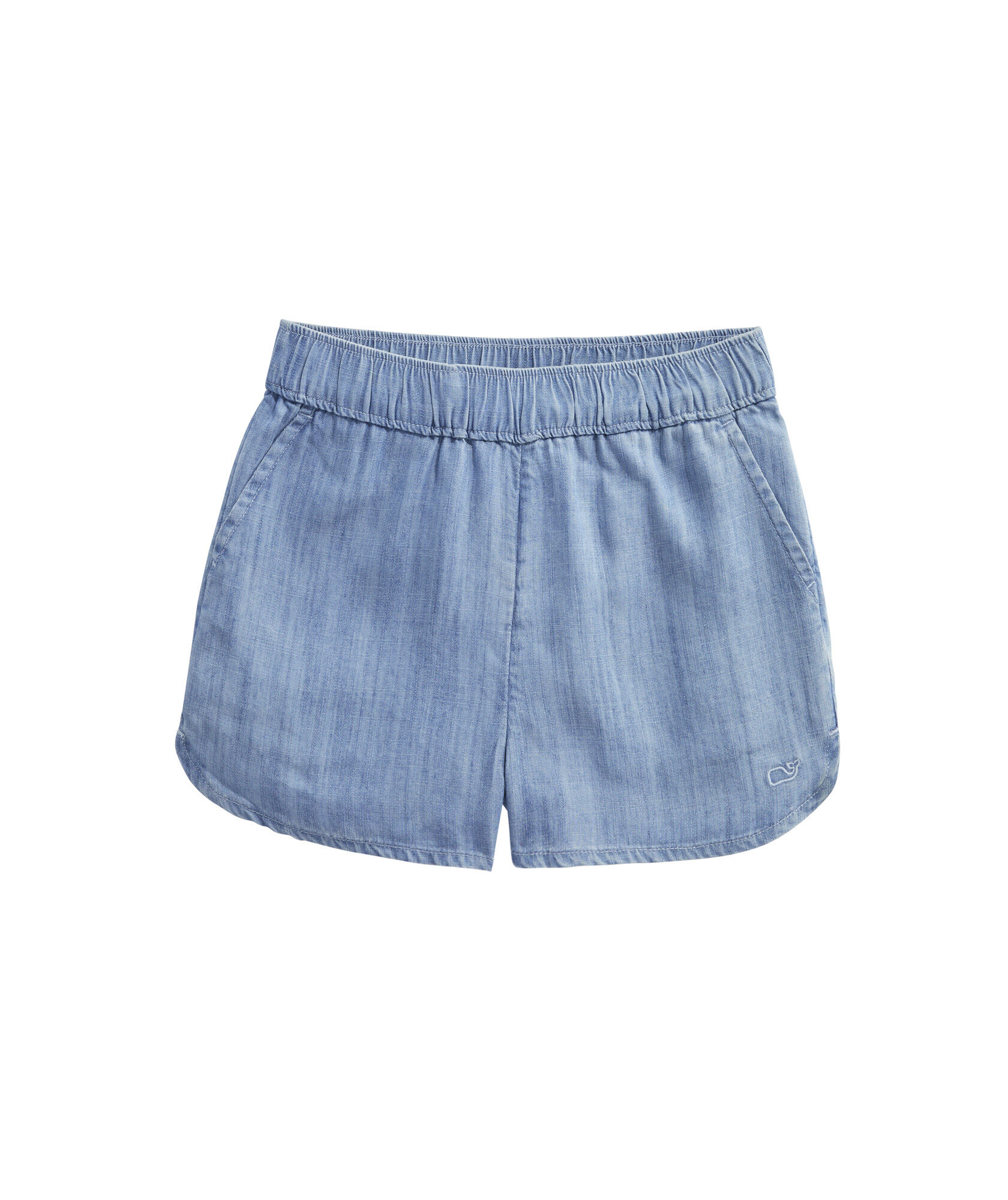 OUTLET Girls' Chambray Pull-On Shorts