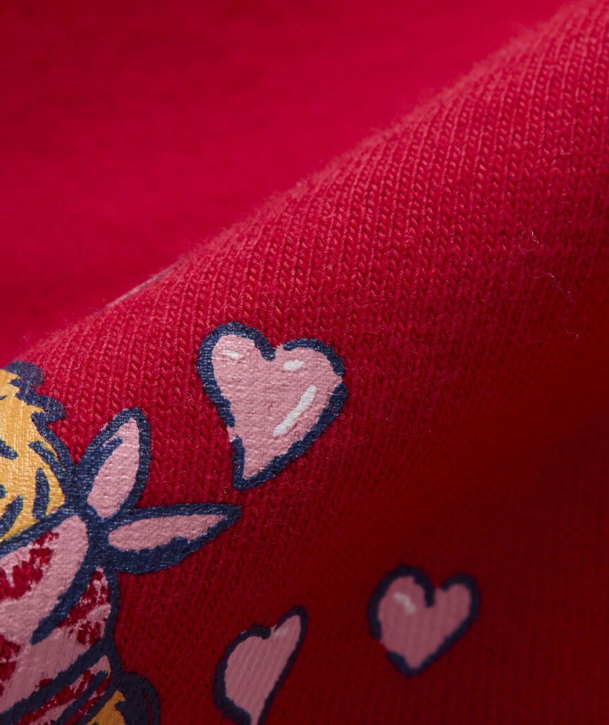 Women's Pups In Love Logo Box Long-Sleeve Pocket Tee