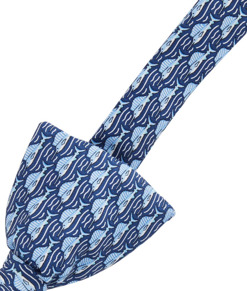 Marlin Leap Printed Bow Tie