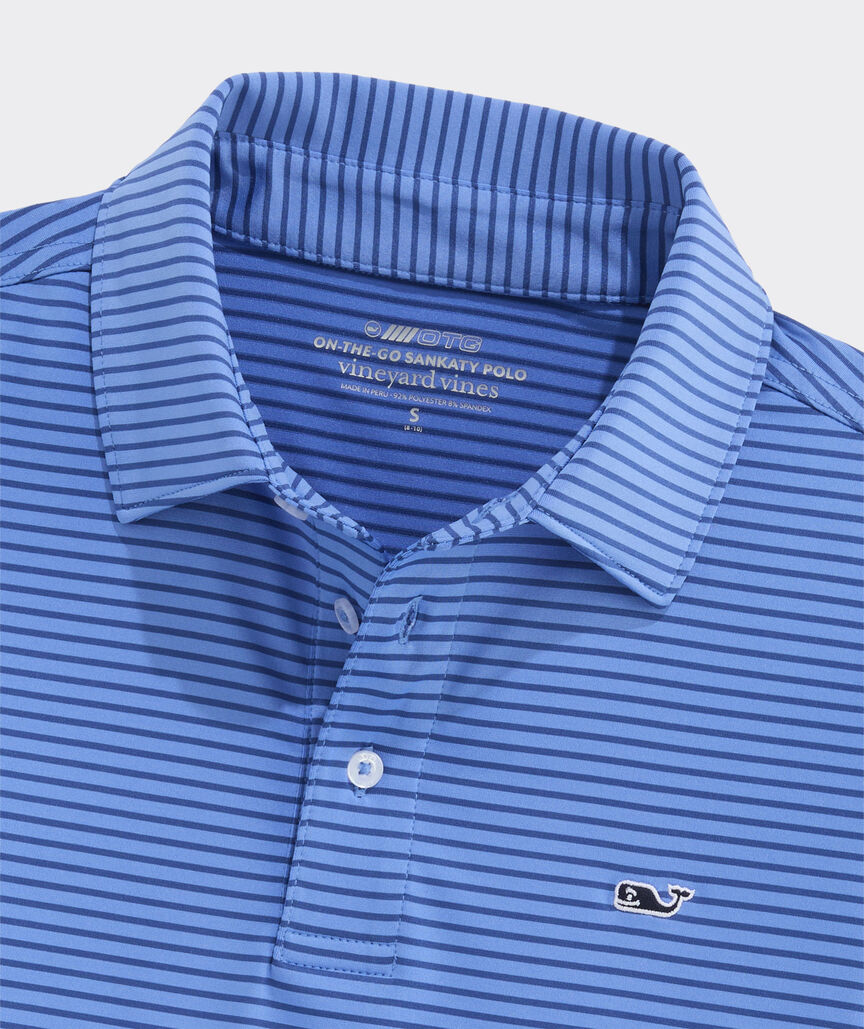 Boys' Performance Bradley Stripe Sankaty Polo