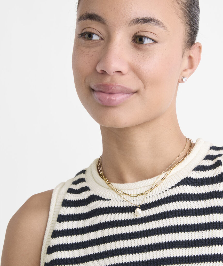 Katie Cotton Rollneck Sweater Tank