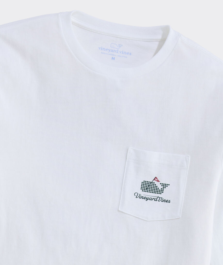 Golf Ball Tee Whale Long-Sleeve Pocket Tee