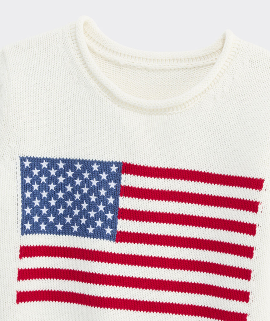 Girls' Katie Cotton Americana Rollneck Sweater