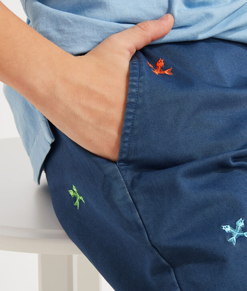 Boys' Crossed Fish Bone Breaker Short