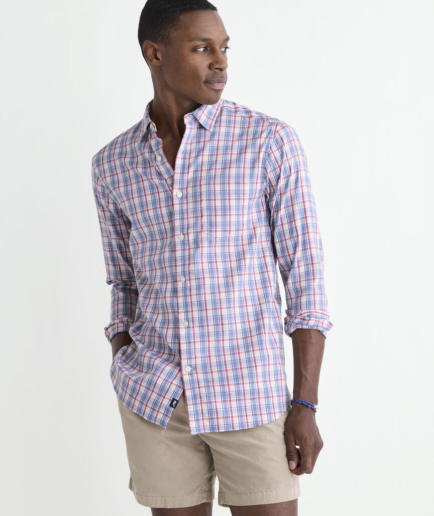 Performance Higgs Beach Plaid Backbay Shirt