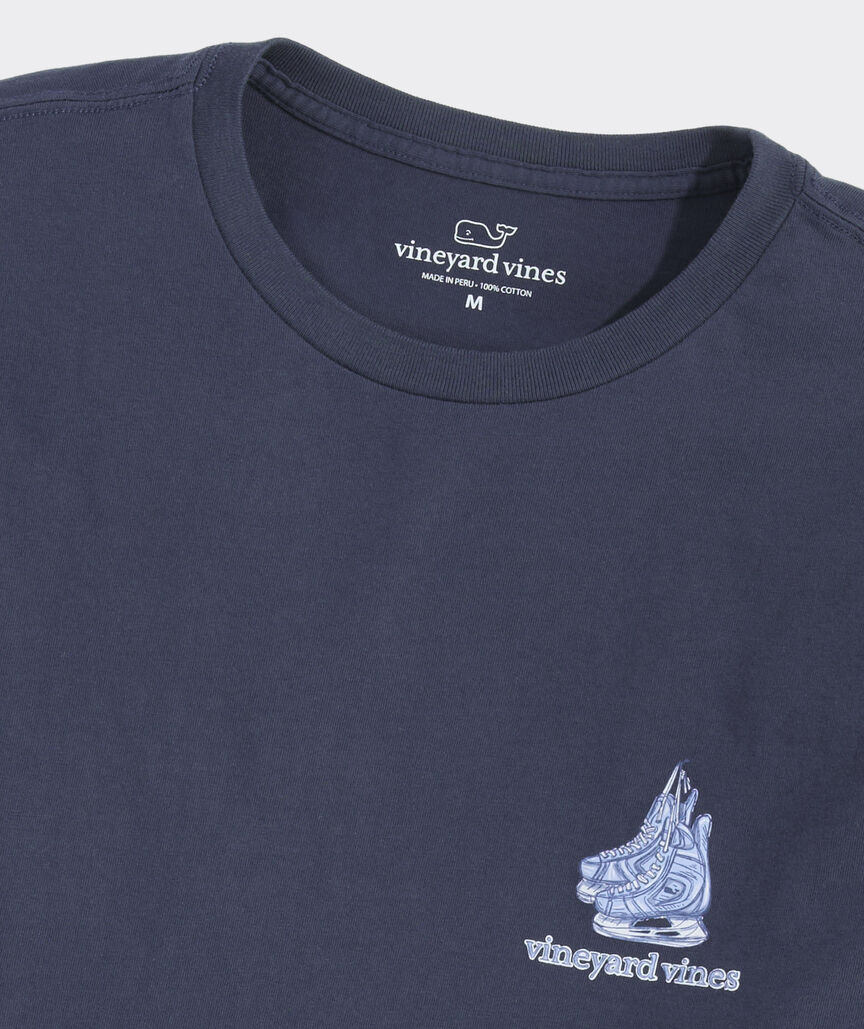 Hockey Skates Logo Box Long-Sleeve Tee