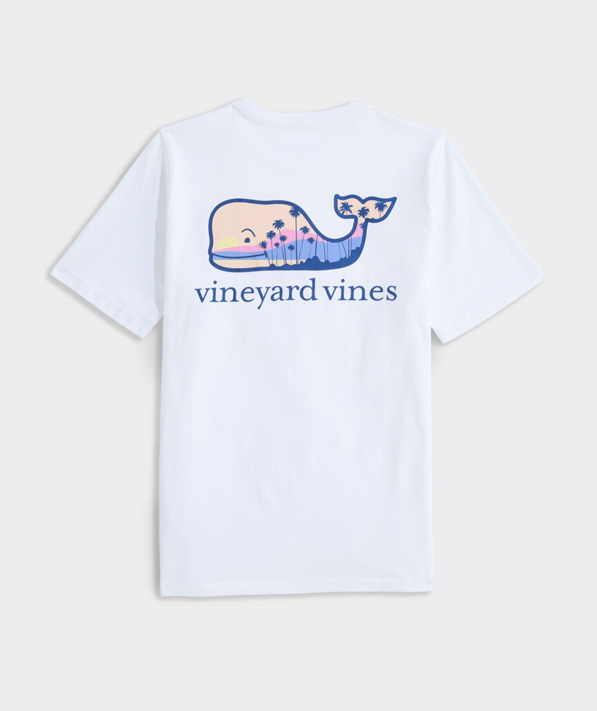 Boys' Palm Tree Whale Short-Sleeve Tee