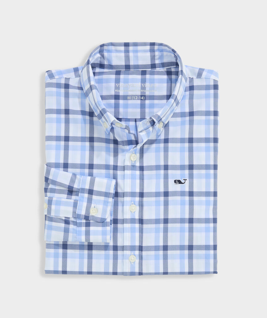 Boys' Performance Plaid Featherweight Shirt