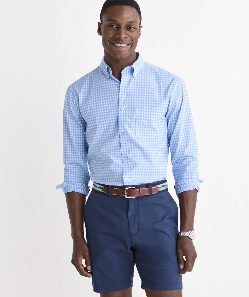 Performance Cotton Skysail Gingham Shirt