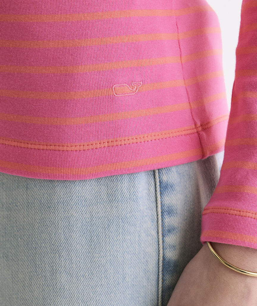 Deluxe Long Sleeve Boatneck Tee