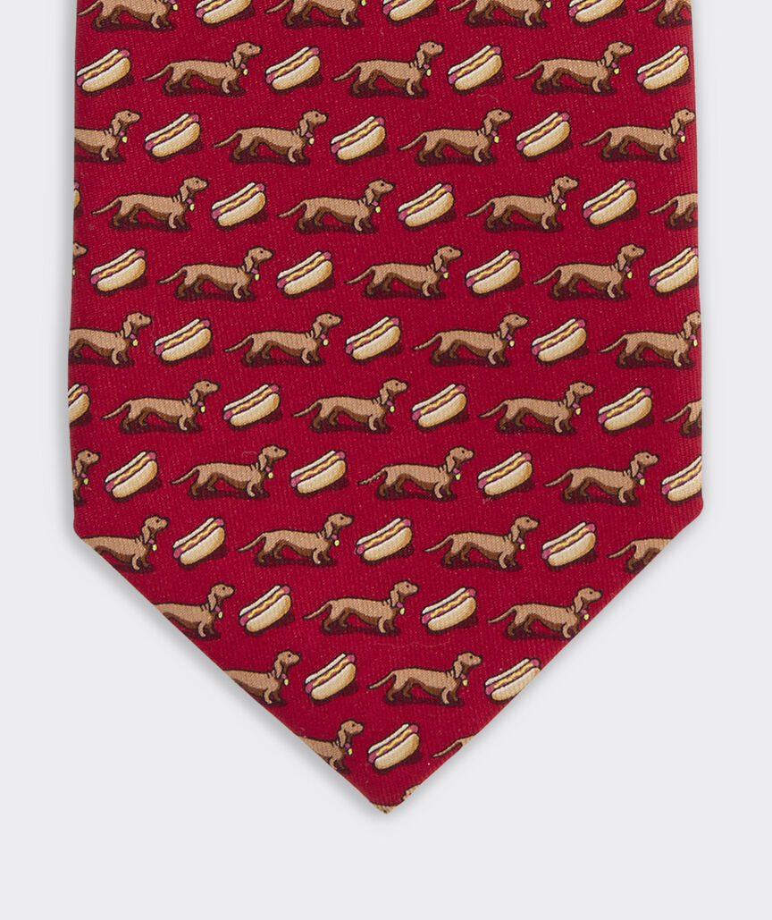 Classic Hot Dog Silk Tie