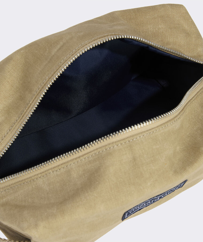 Waxed Canvas Dopp Kit