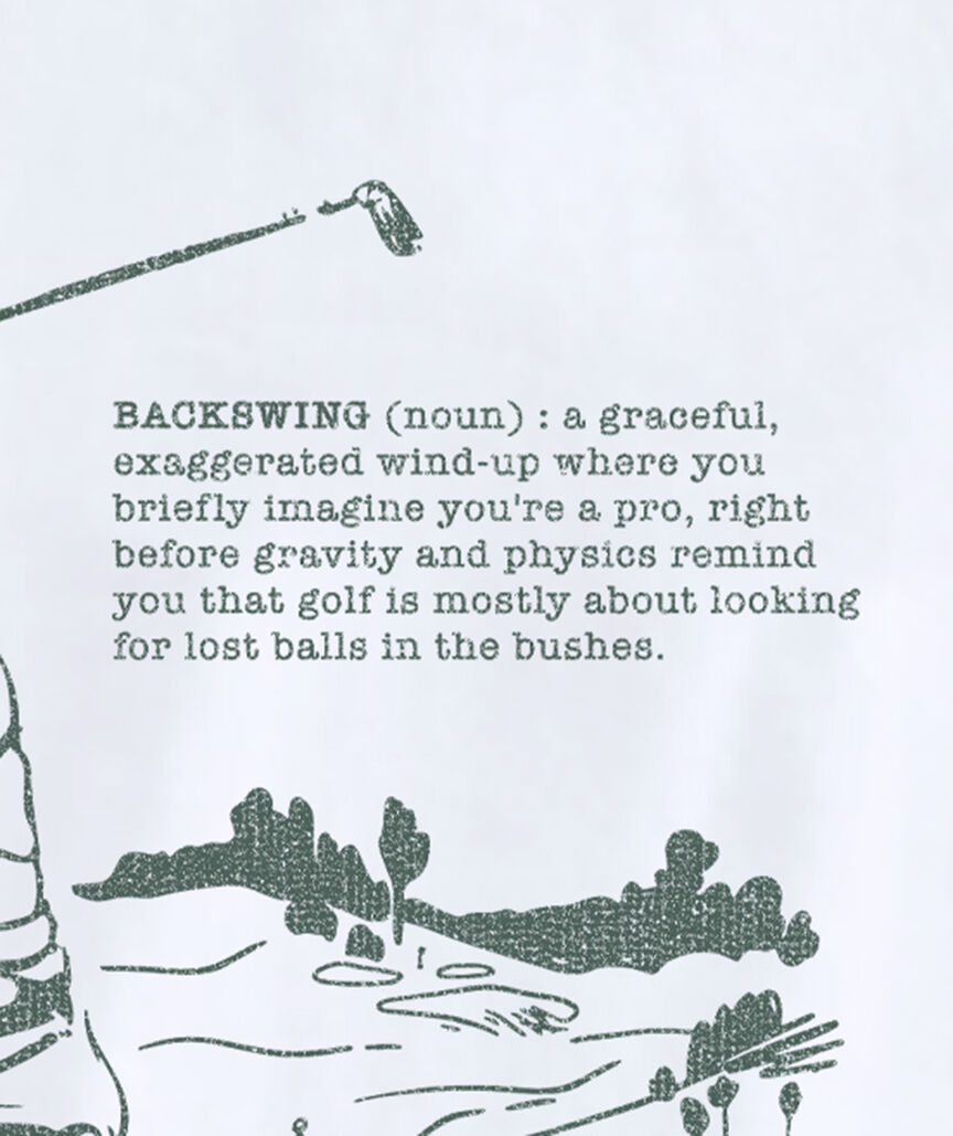 Golf Backswing Short-Sleeve Tee