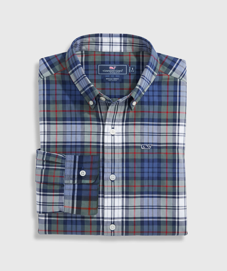 OUTLET Boys' Poplin Plaid Shirt
