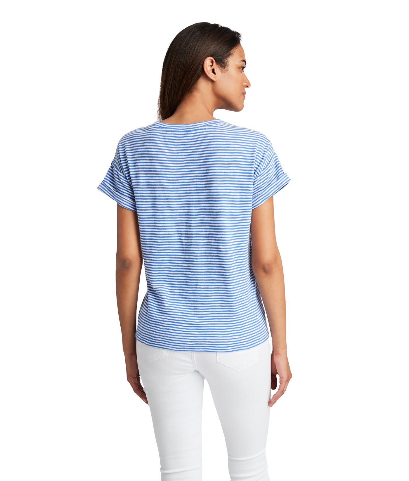 Striped Boxy Pocket Tee at vineyard vines