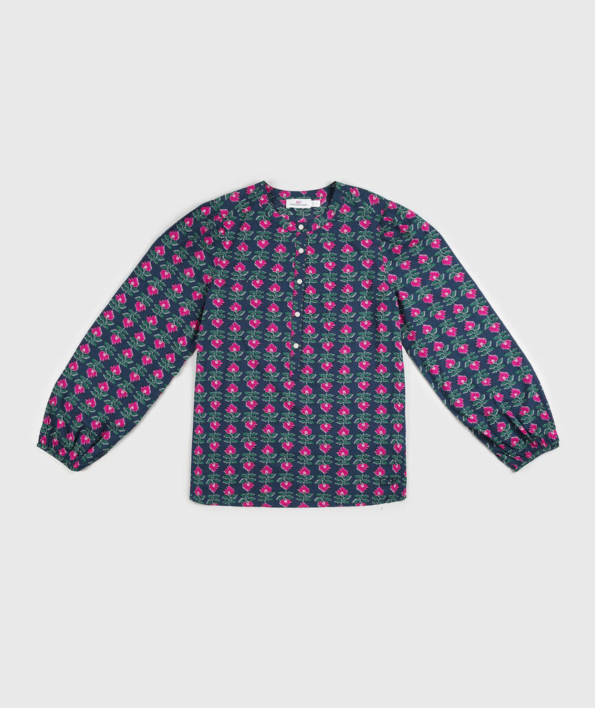 OUTLET Long-Sleeve Popover Top