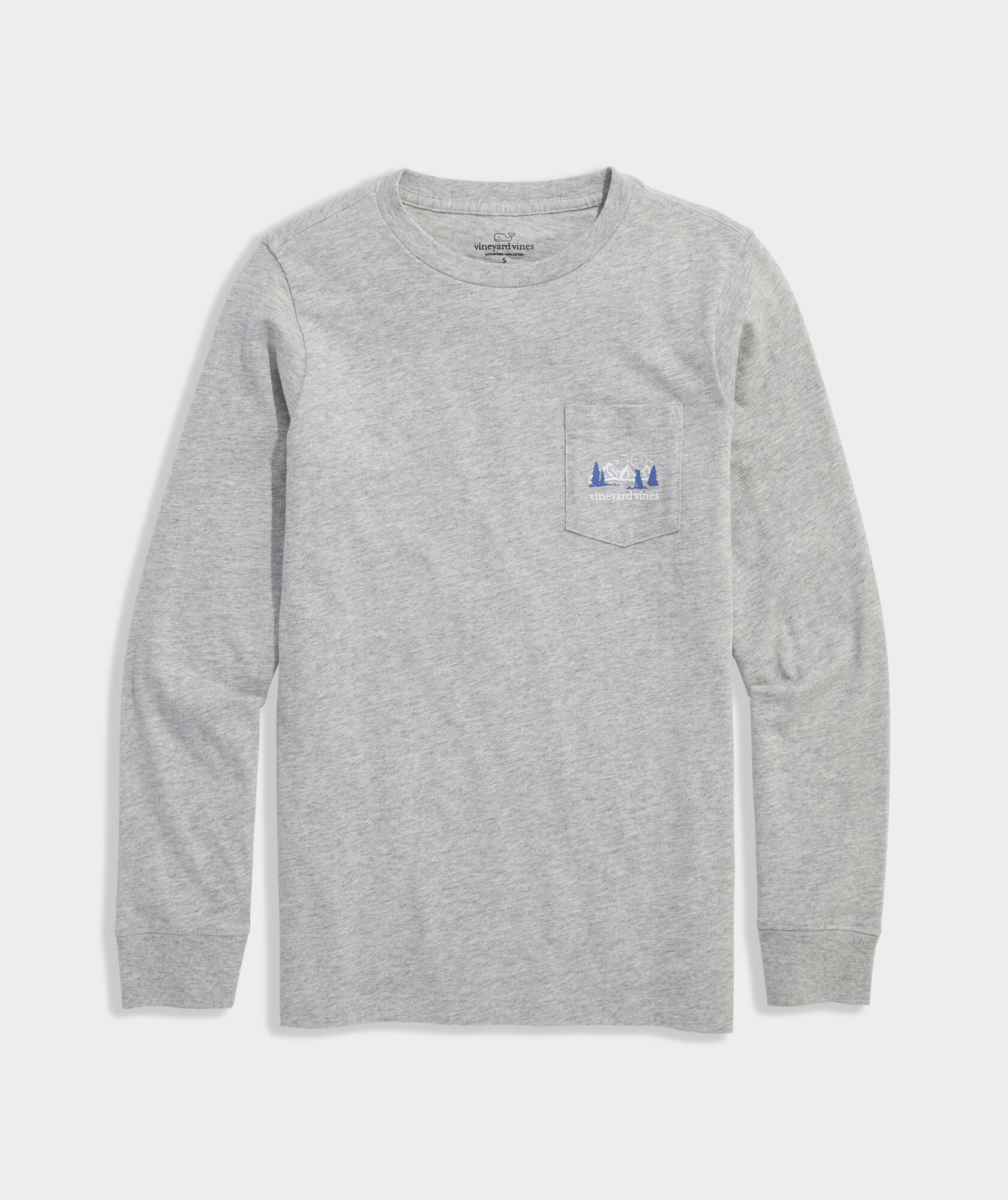 Boys' Mountain Dog Long-Sleeve Pocket Tee