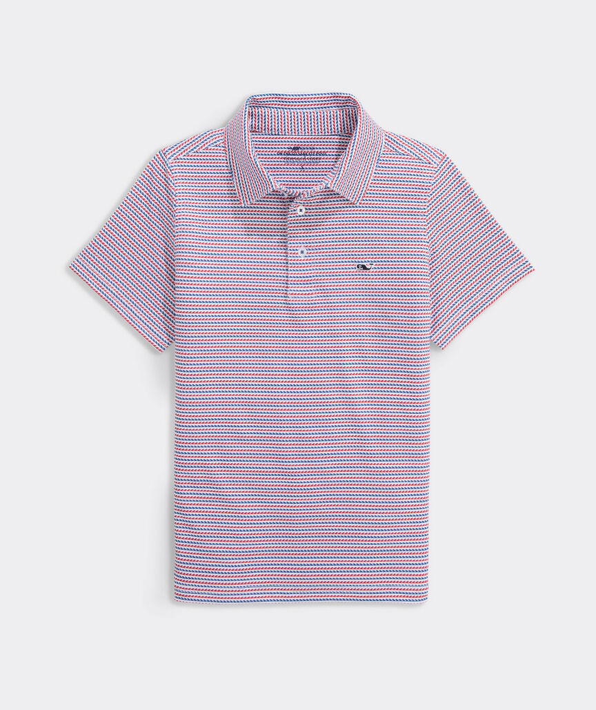Boys' Performance Printed Sankaty Polo