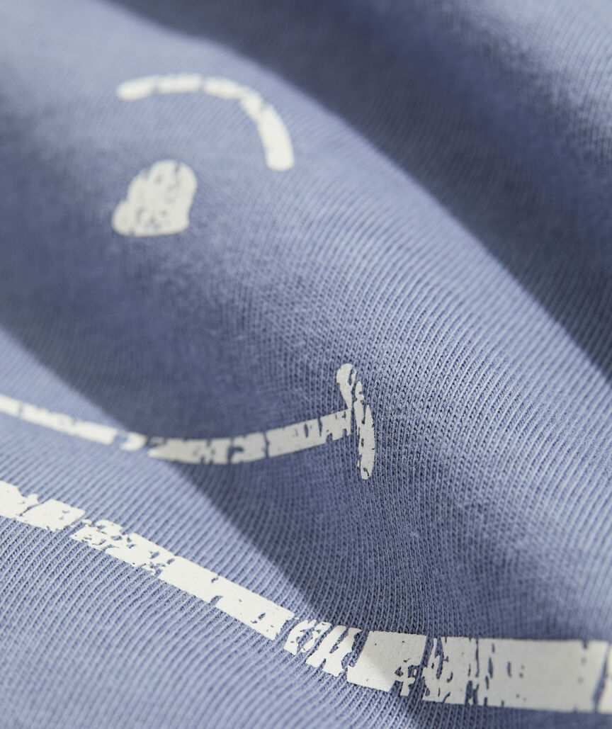Garment-Dyed Vintage Whale Long-Sleeve Pocket Tee