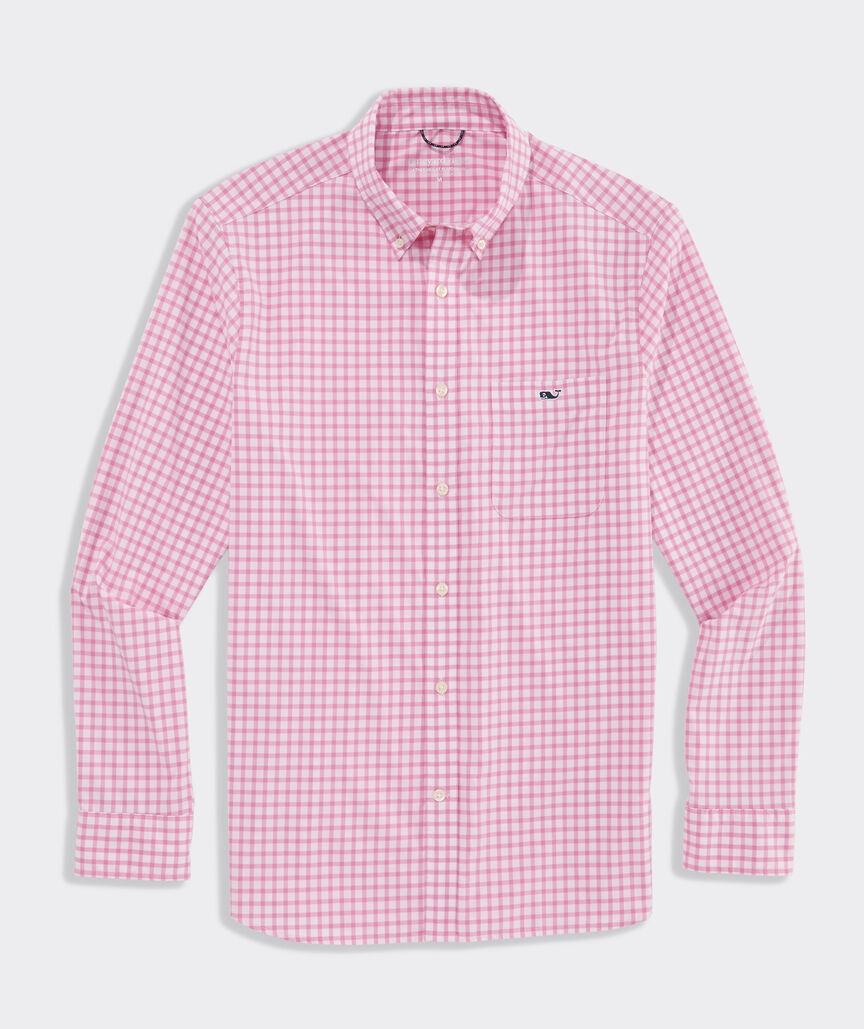 Performance Lemon Shark Gingham Featherweight Shirt