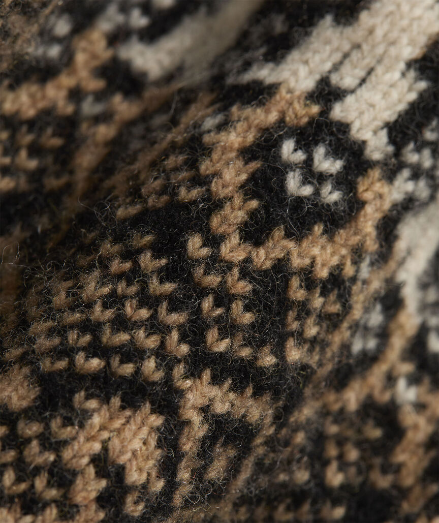 Wool Blend Fair Isle Cardigan