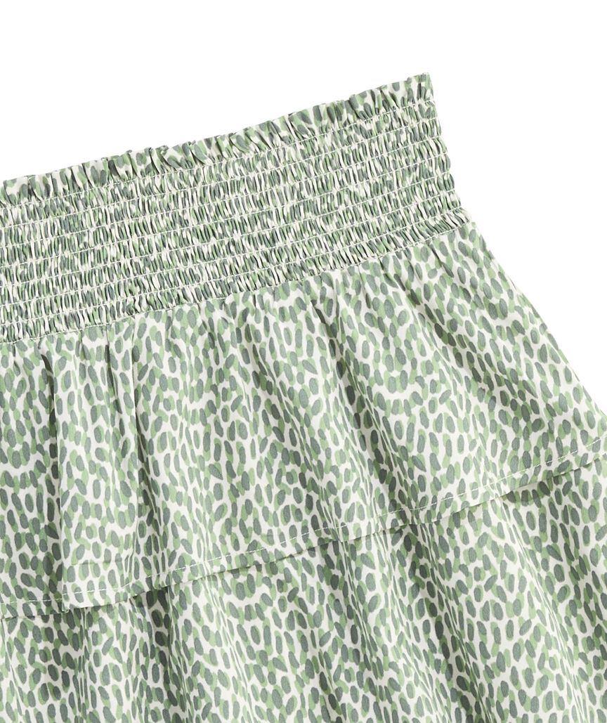 OUTLET Women's Printed Pull-On Ruffle Skirt