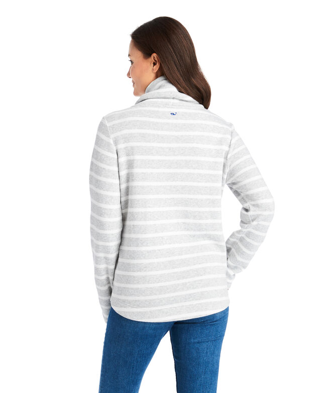 Shop Striped Cozy Funnel Neck Shep Shirt At Vineyard Vines
