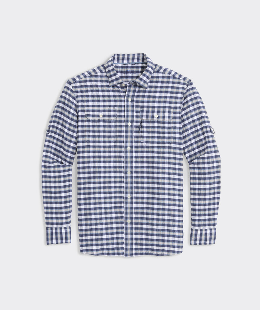 Seersucker Performance Harbor Shirt