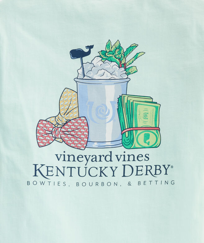 Kentucky Derby Bow Ties, Bourbon & Betting Short-Sleeve Pocket Tee